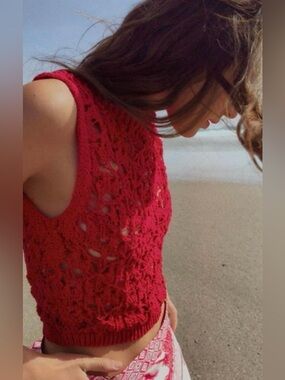 Zara Crocheted Sweater